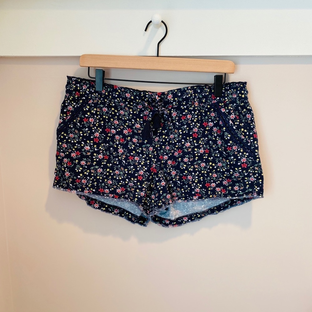 Jolt Linen Blend Floral Shorts